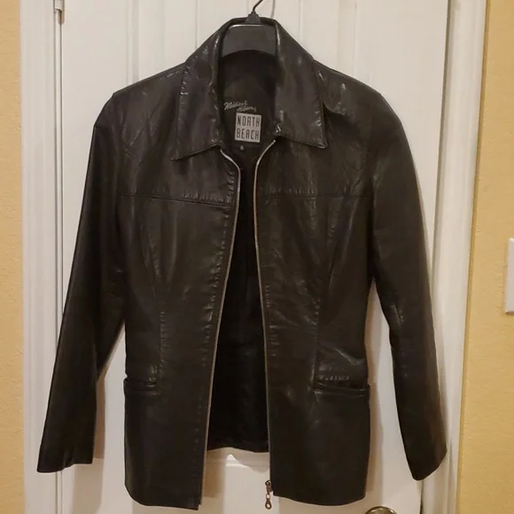 Michael Hoban Leather Jacket Size 6